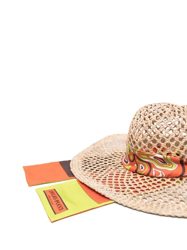 Emilio Pucci ribbon-tie Sun Hat - Farfetch