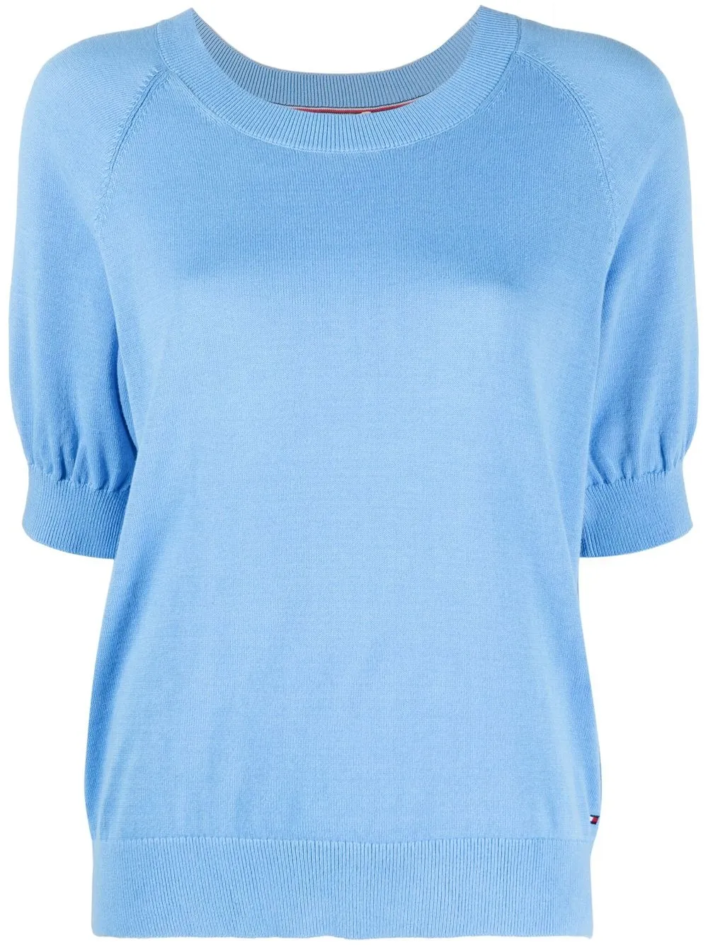 

Tommy Hilfiger top tejido con cuello redondo - Azul