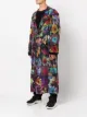 Yohji Yamamoto floral-print single-breasted coat