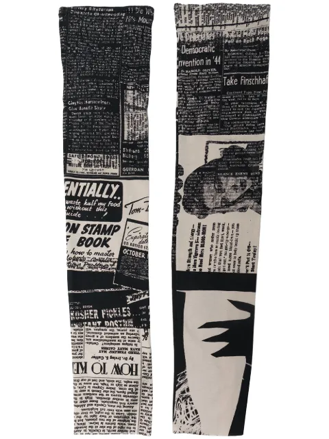 graphic-print arm warmer