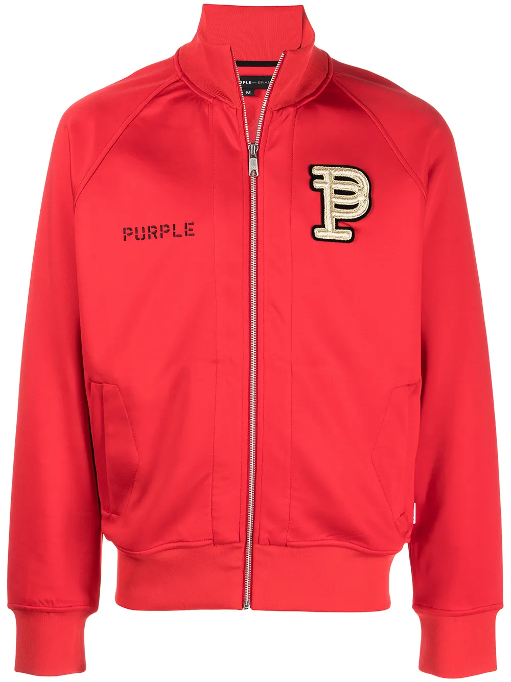 

Purple Brand chamarra con parche del logo - Rojo