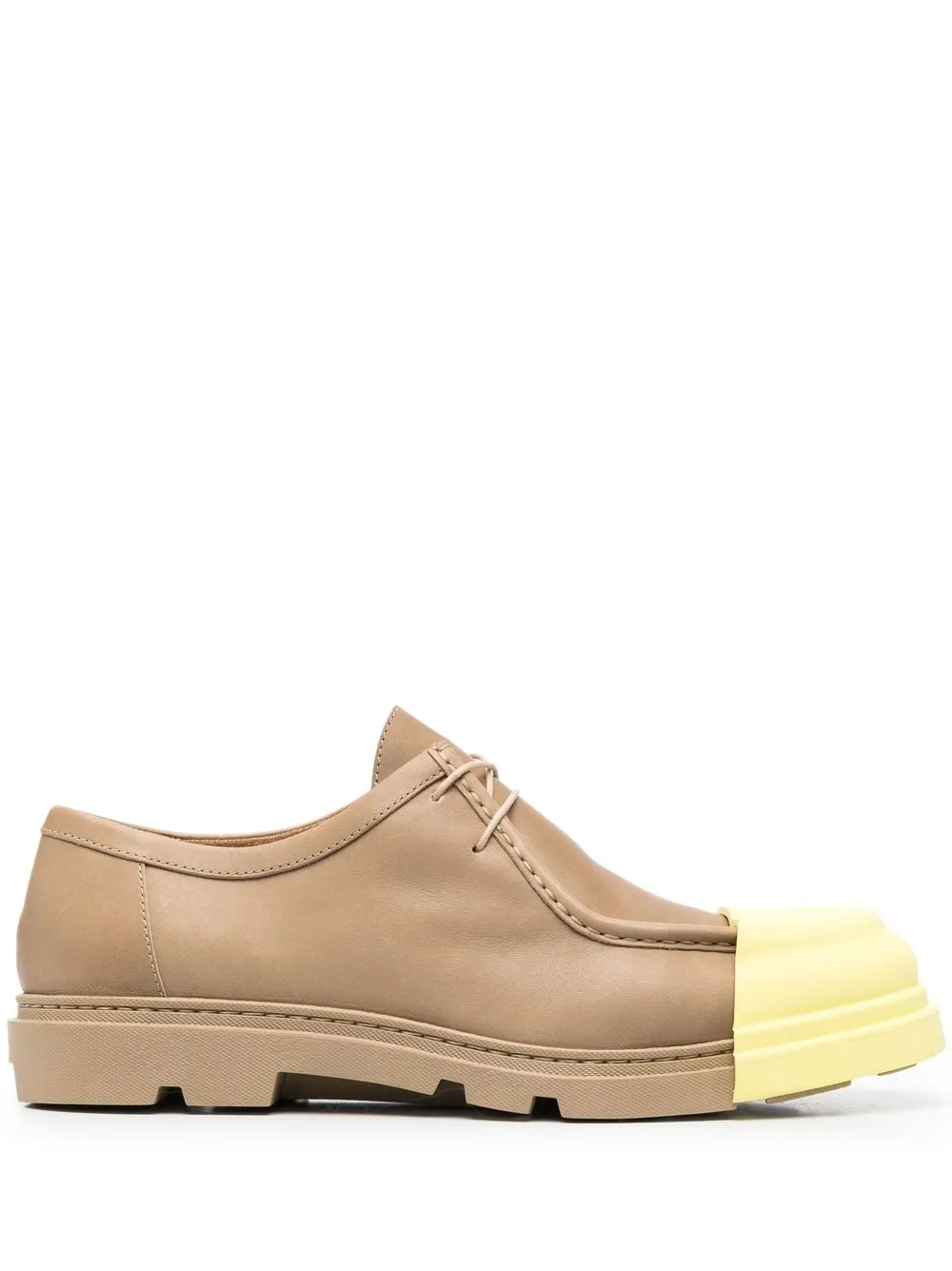 CAMPER CONTRAST-TOECAP LACE-UP SHOES