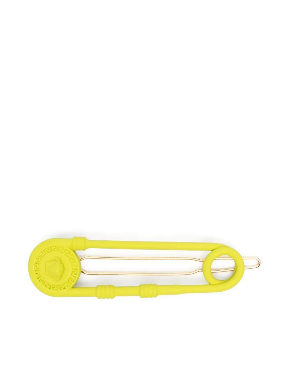 

Versace Medusa Safety Pin hair clip - Green