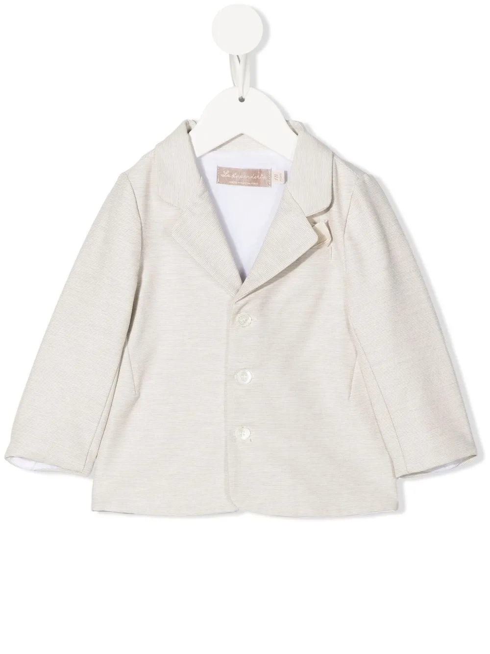 

La Stupenderia notched-lapels single-breasted blazer - Neutrals