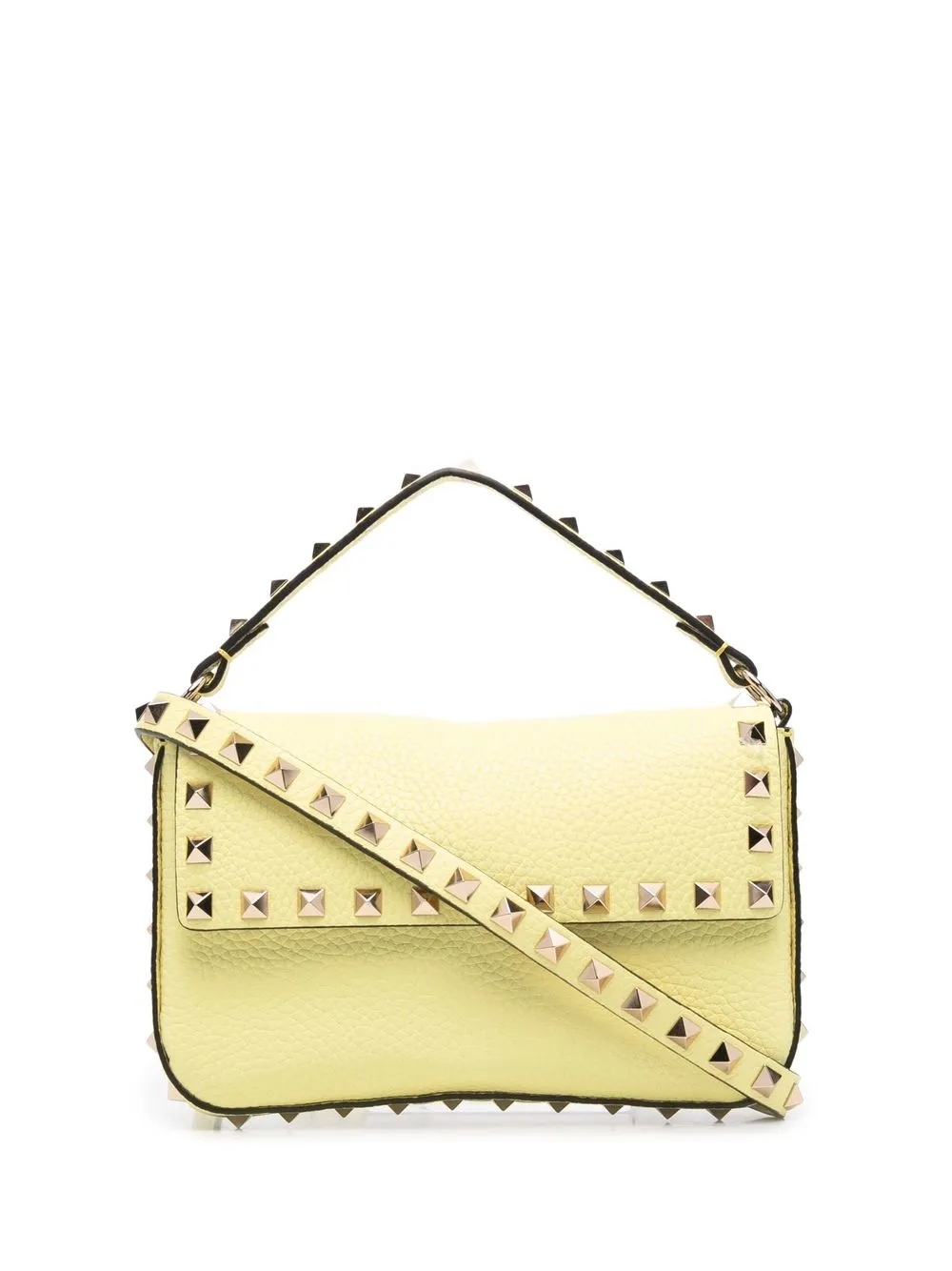 

Valentino Garavani bolsa Rockstud con asa en el tope mini - Amarillo