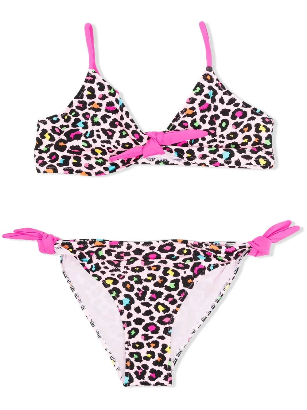 

MC2 Saint Barth Kids TEEN Gillian leopard-print bikini - Pink