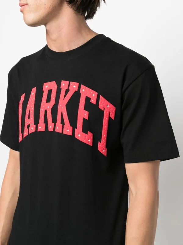 MARKET logo-print Cotton T-shirt | Black | FARFETCH MARKET logo-print Cotton T-shirt | Black | FARFETCH