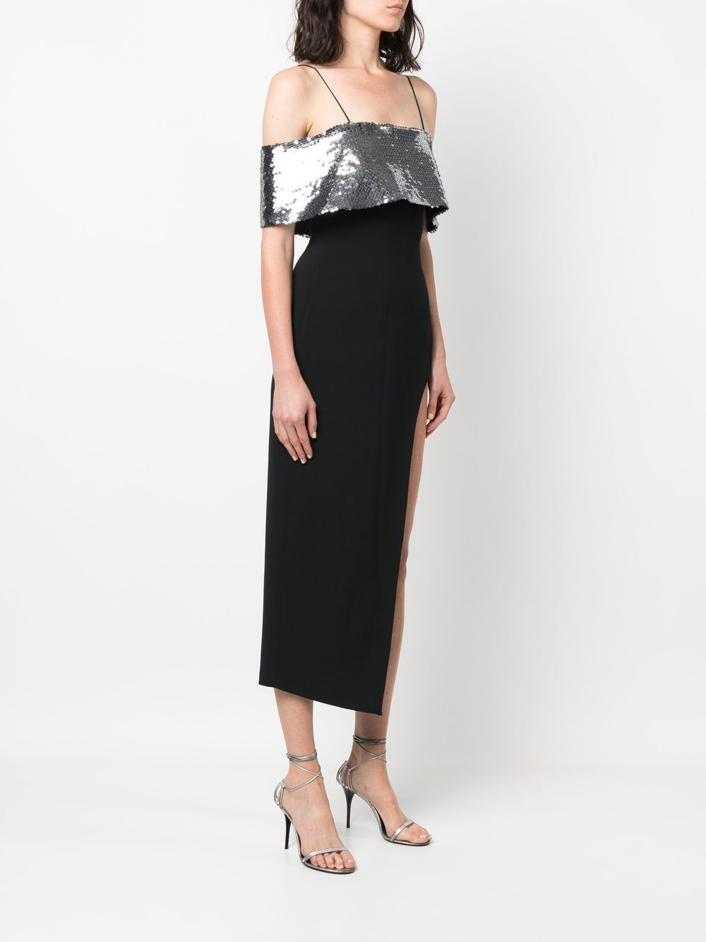 David Koma Sequin-embellished Sleeveless Maxi Dress In Schwarz | ModeSens