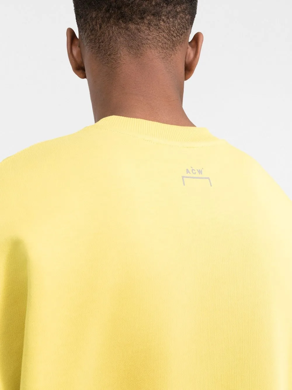 A-cold-wall* Grid Graphic Print Sweatshirt In Yellow