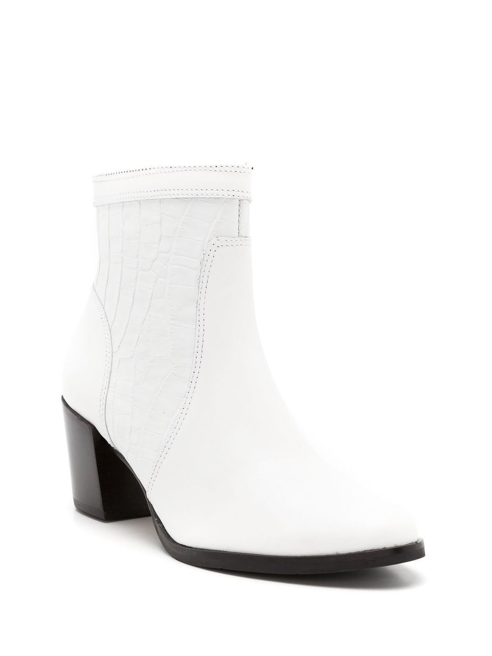 Shop Studio Chofakian Studio 70mm Ankle Boots In White