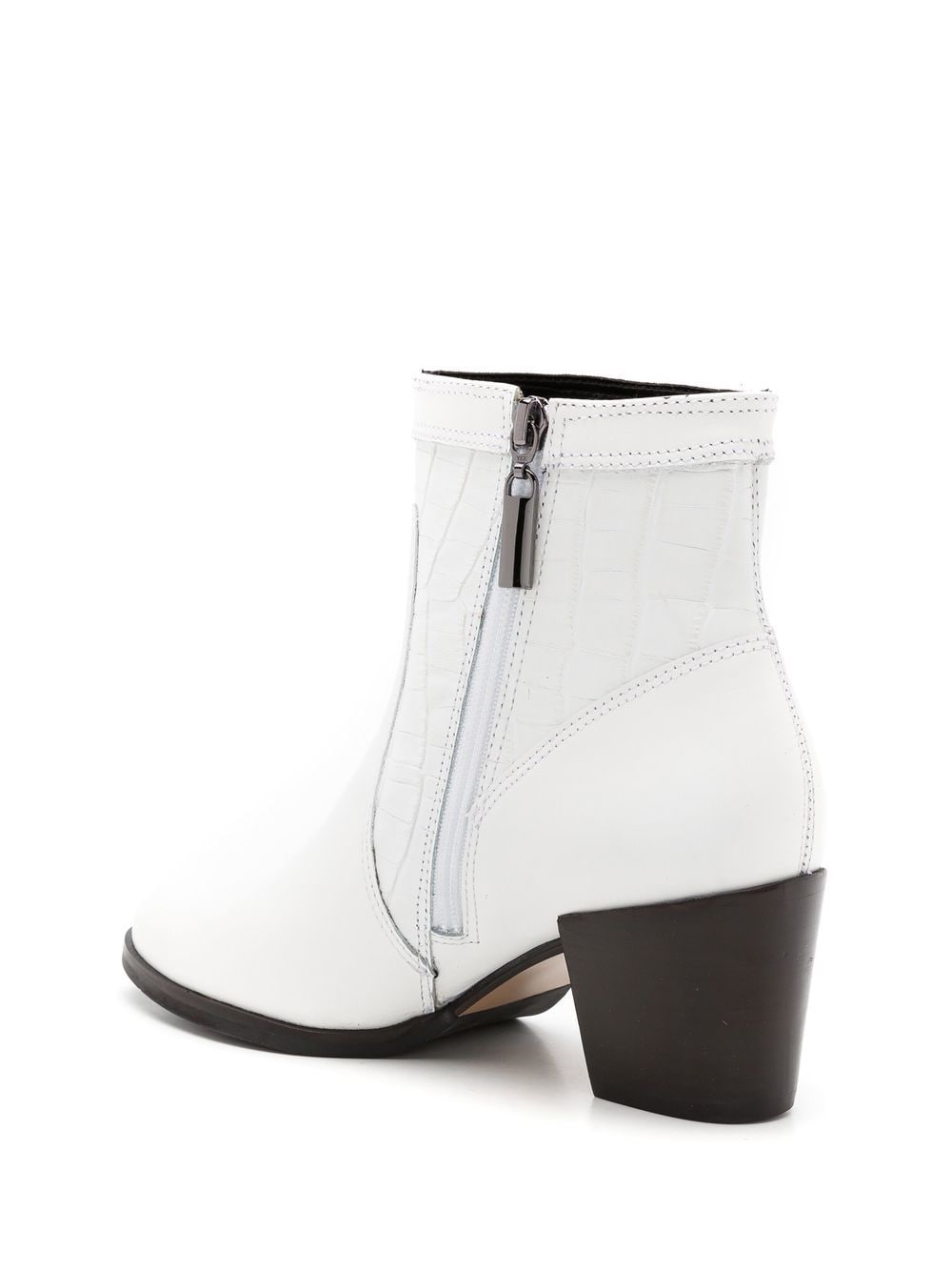 Shop Studio Chofakian Studio 70mm Ankle Boots In White