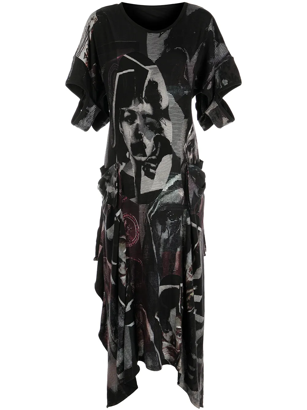 

Yohji Yamamoto graphic-print asymmetric dress - Black