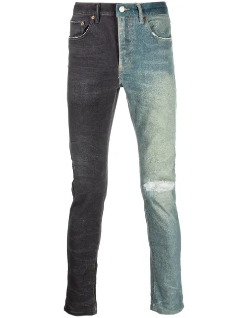 Purple Brand jeans con efecto envejecido