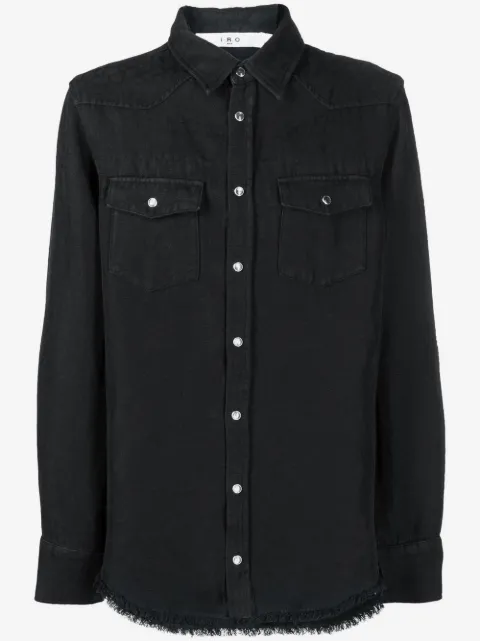 IRO press-stud fastening detail shirt