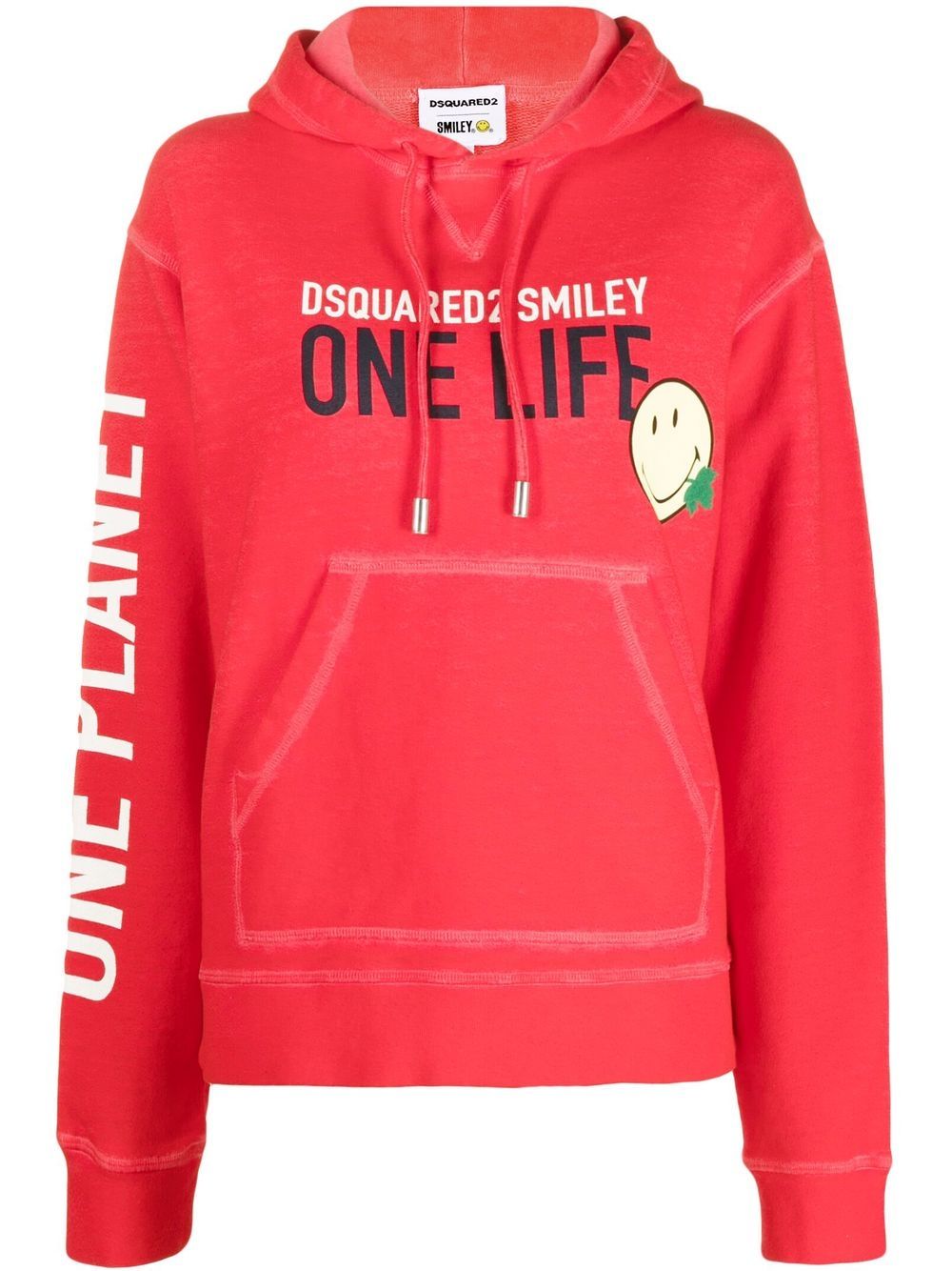 One Life print hoodie