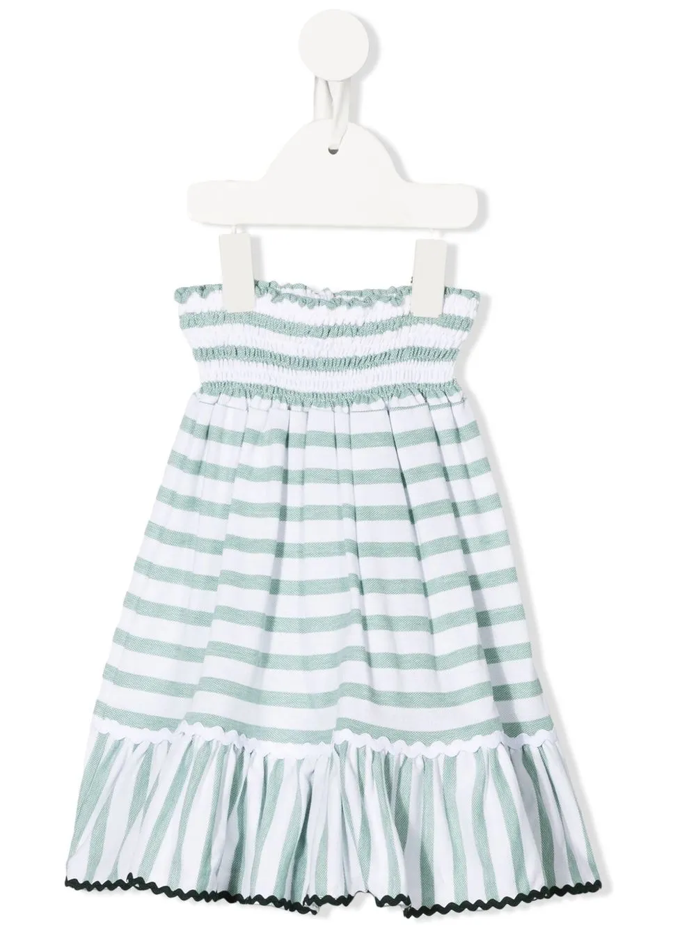 

La Stupenderia stripe-print ruffle dress - Green