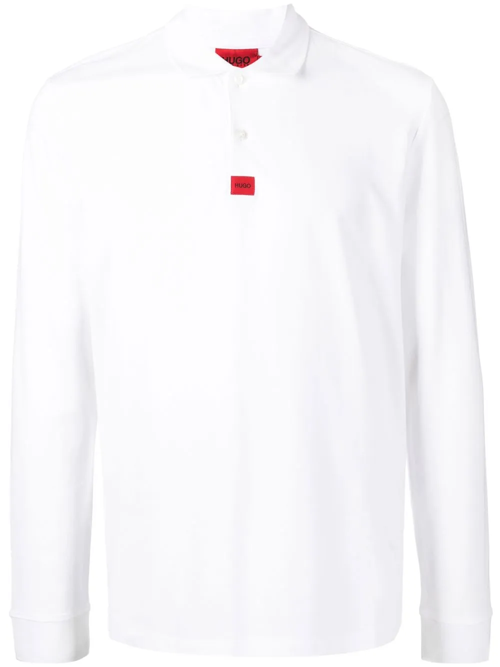 

HUGO camisa con parche del logo - Blanco