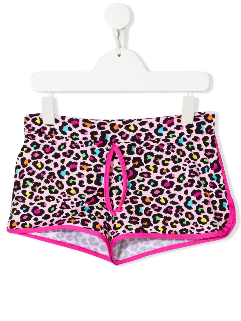 

MC2 Saint Barth Kids shorts con estampado de leopardo - Rosado