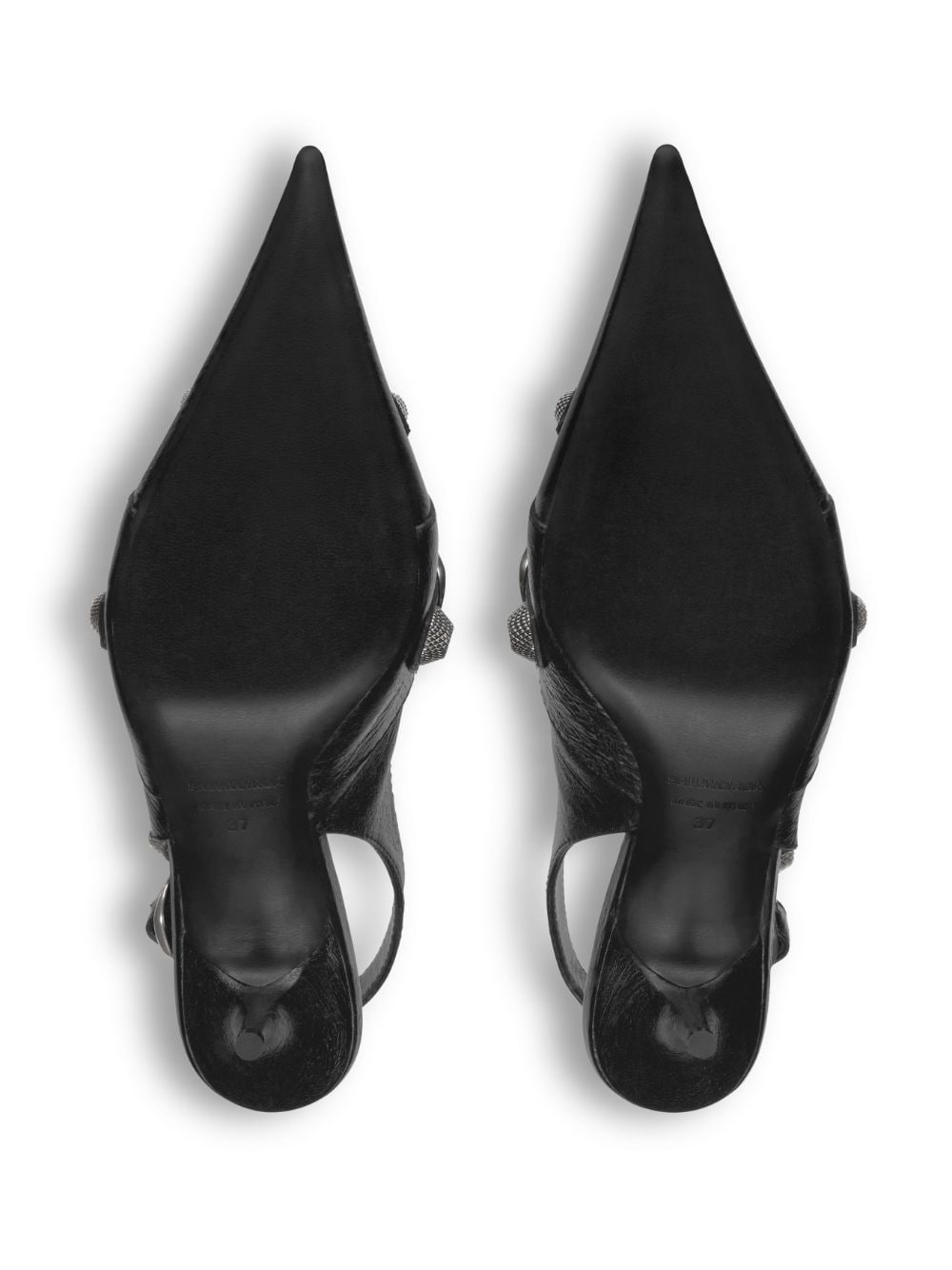 Shop Balenciaga Cagole 70mm Slingback Pumps In Black