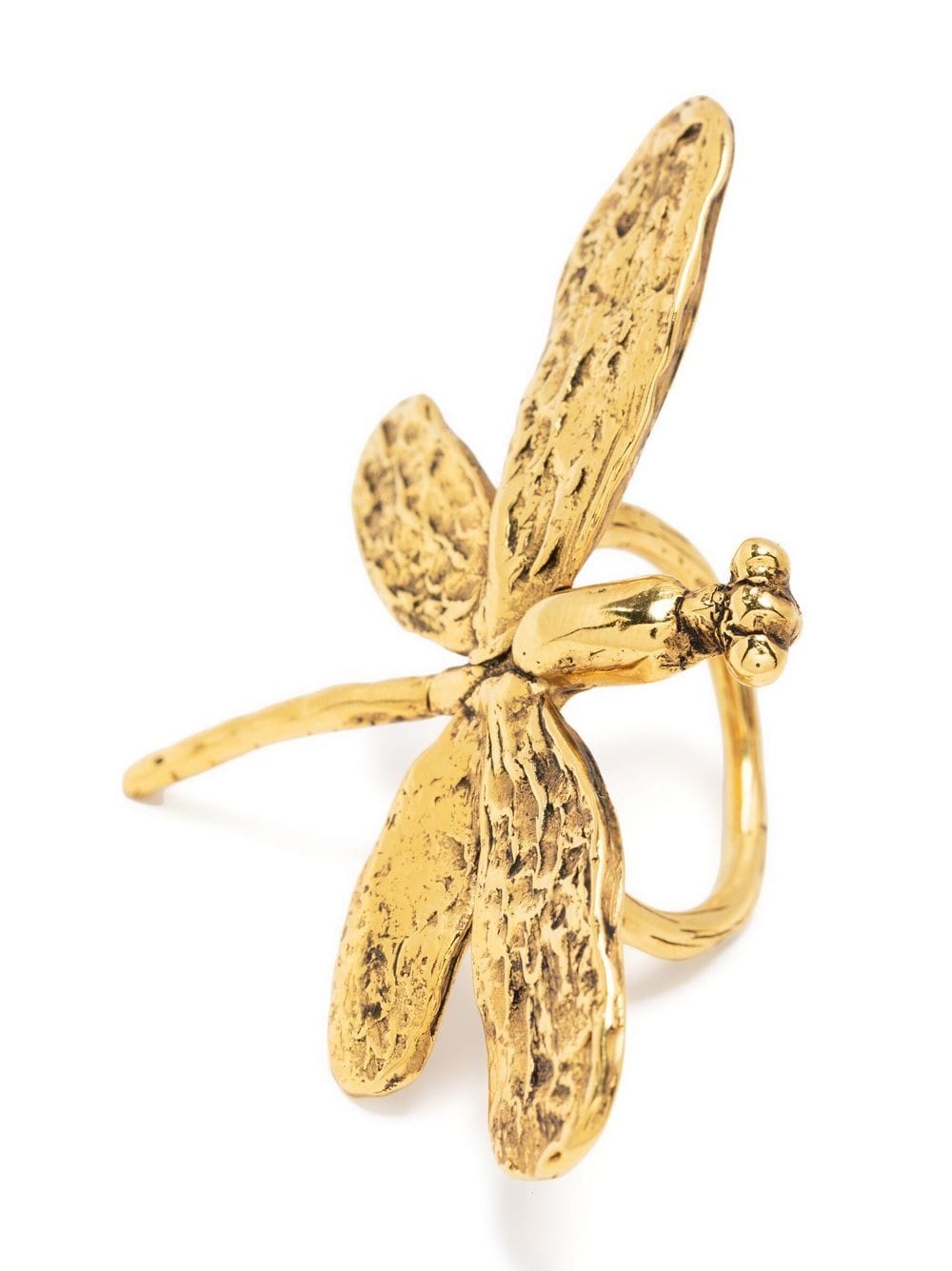 Shop Goossens Harumi Dragonfly Ring In Gold