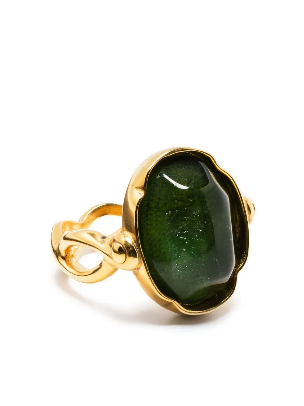 

Goossens Cabochons oval ring - Gold