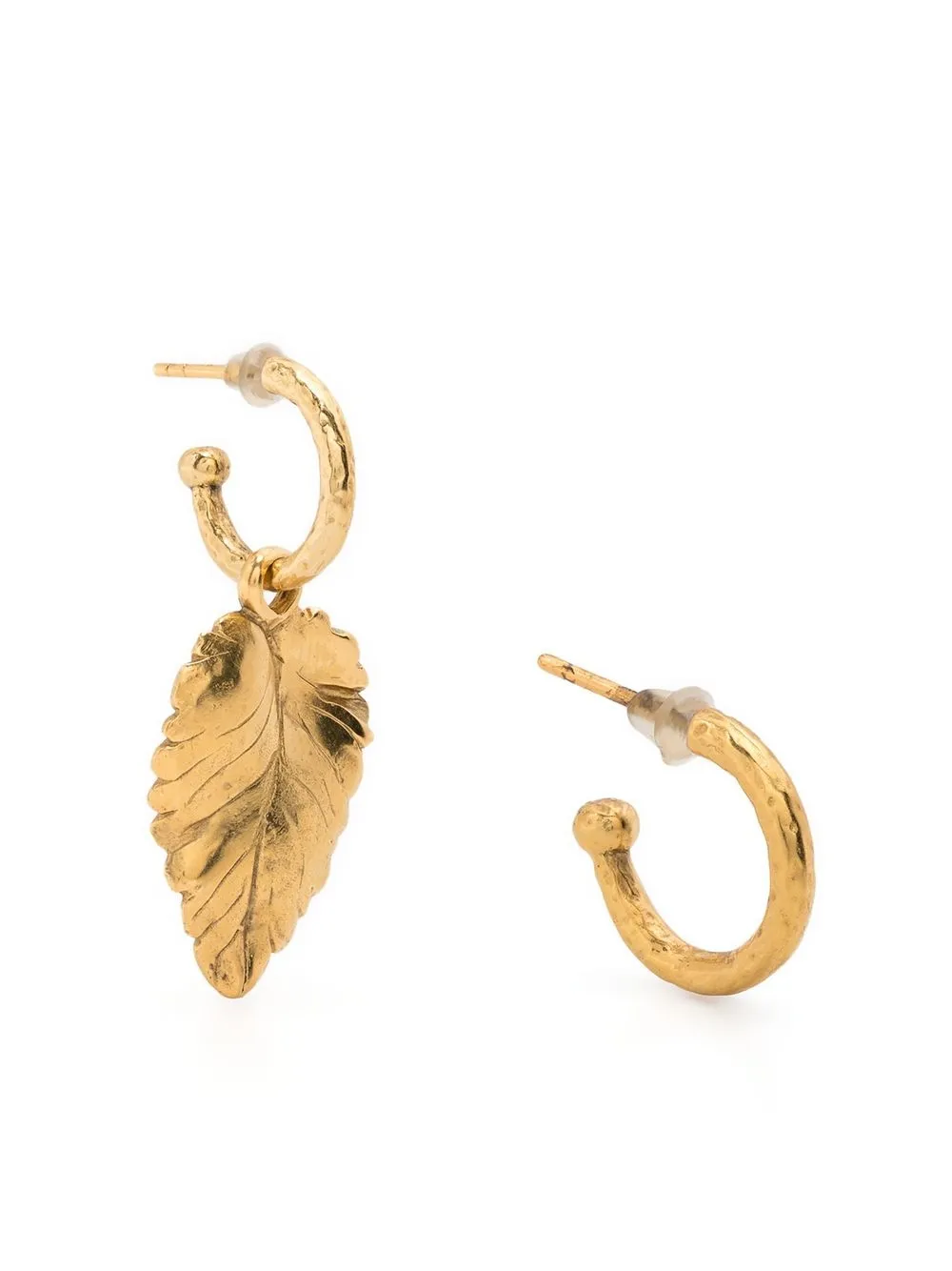 

Goossens Talisman leaf hoop earrings - Gold