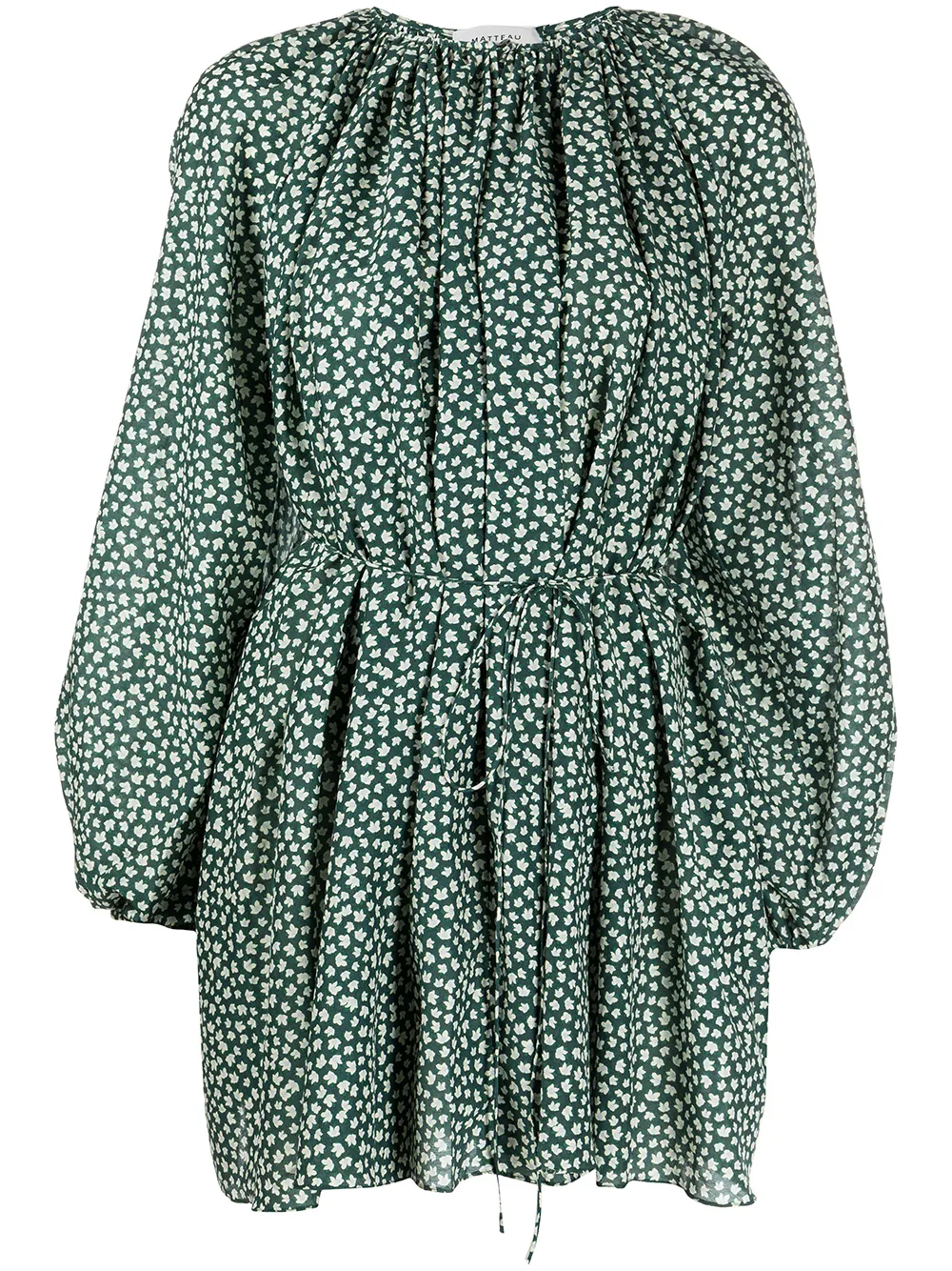 

Matteau vestido con estampado floral - Verde