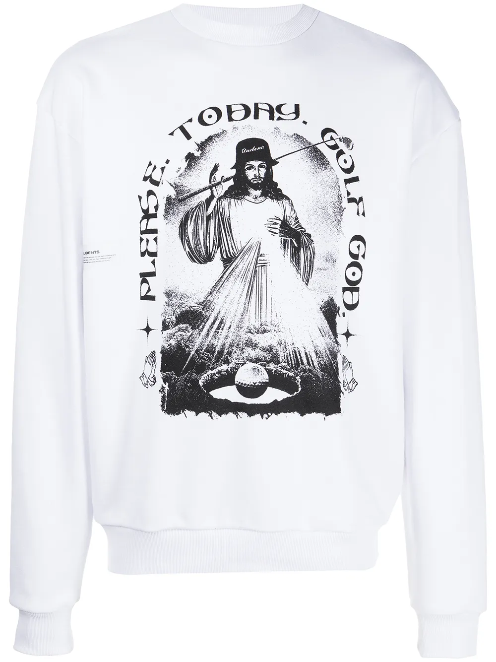 

Students Please Lord graphic-print sweatshirt - White