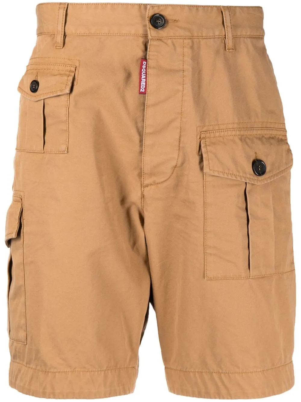 

Dsquared2 shorts cargo rectos - Marrón