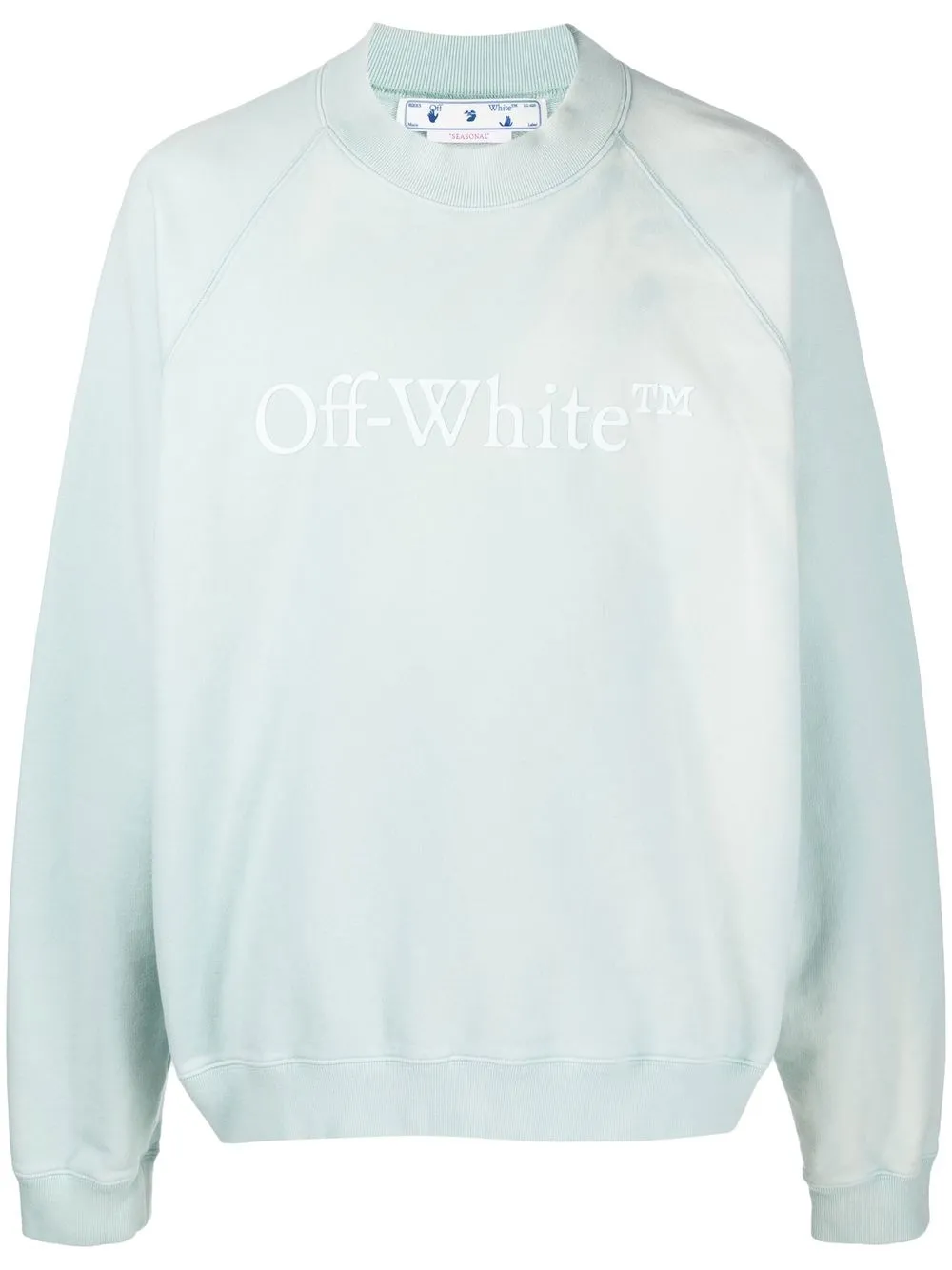 

Off-White suéter con logo estampado - Azul