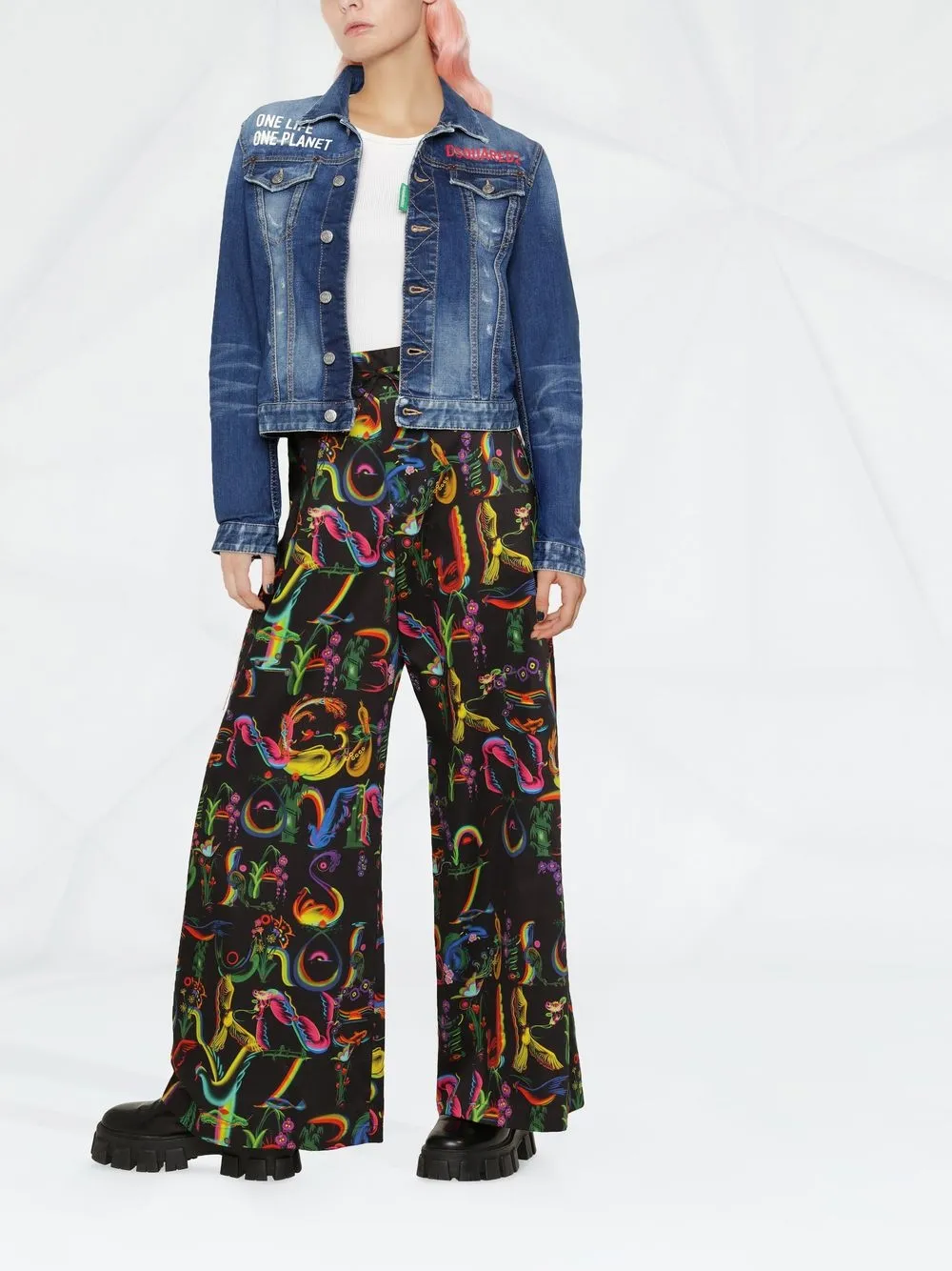 Dsquared2 Denim jack - Blauw