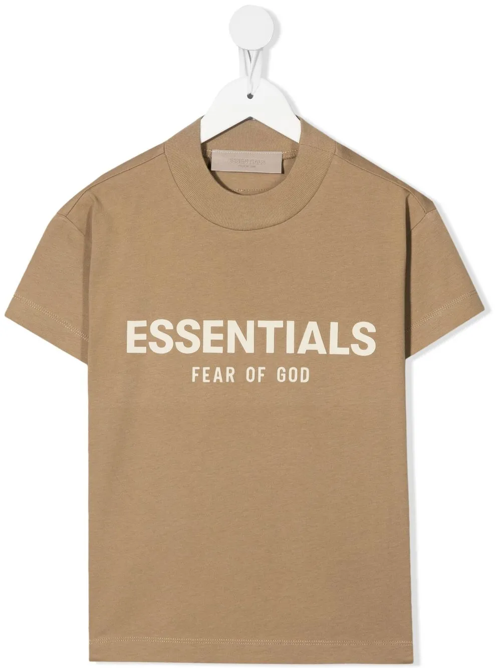 

FEAR OF GOD ESSENTIALS KIDS logo-print T-shirt - Brown