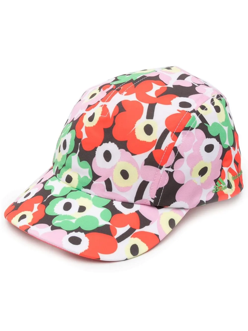 

adidas floral-print baseball cap - Red