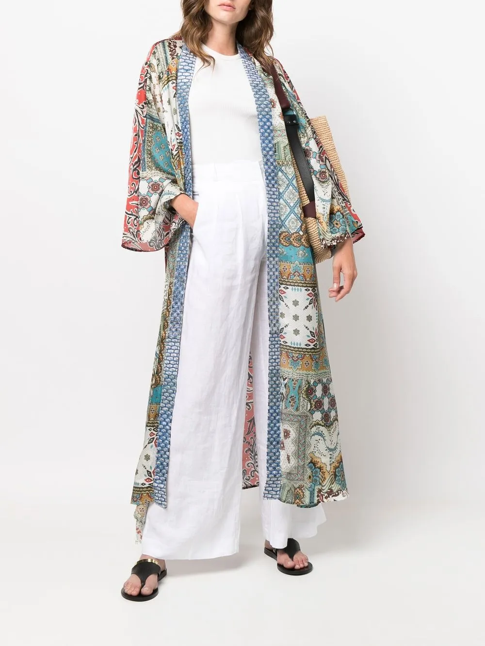 Anjuna Badjas met patchwork - Blauw