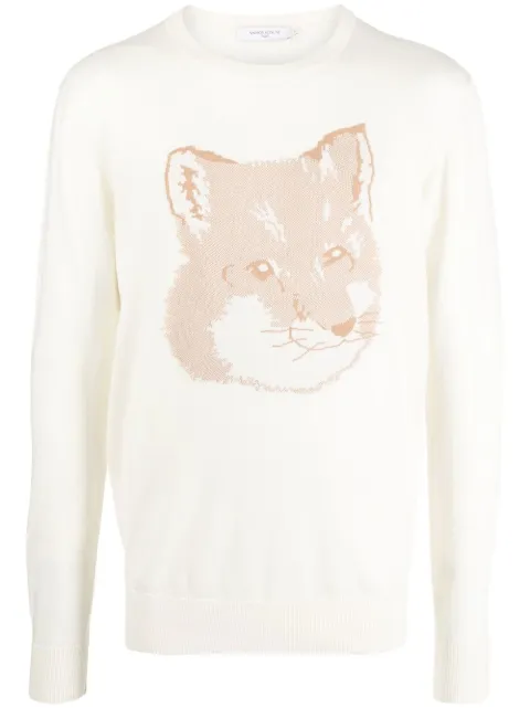 Maison Kitsuné fox-jacquard jumper