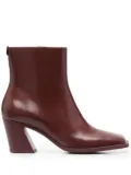 Camper Karole square-toe ankle boots - Red