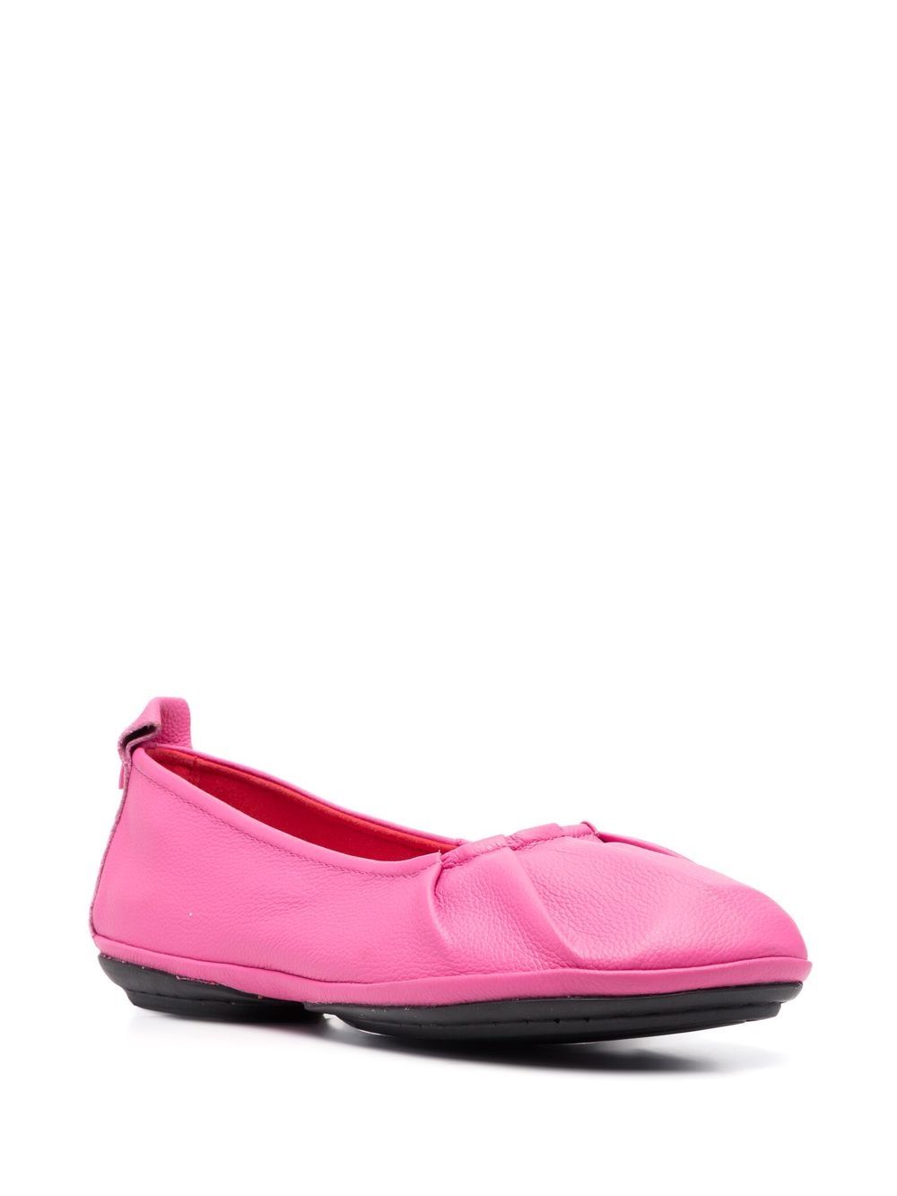 Camper Ballerina's met geplooid detail - Roze