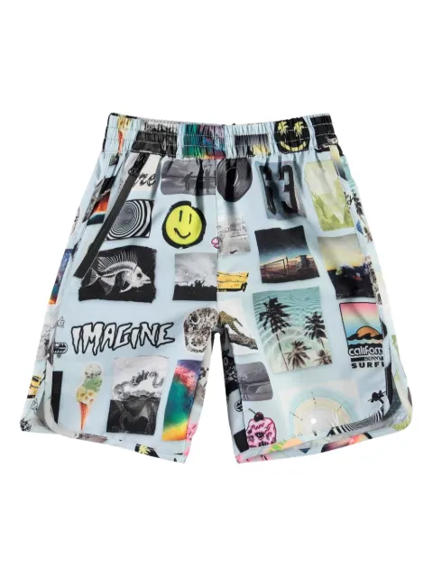 Molo collage-print swim shorts