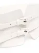 Ermanno Scervino leather double-buckle belt