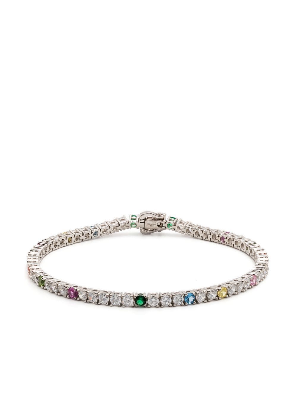 Hatton Labs Crystal-embellished Tennis Bracelet In Silber