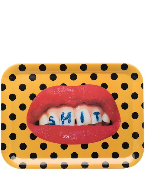 Seletti photograph-print toilet paper tray