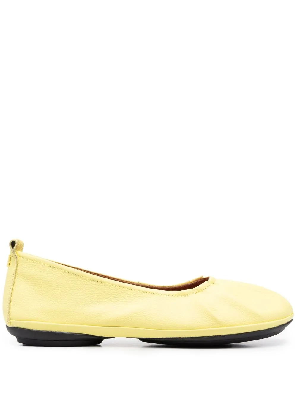 

Camper pleated-detail ballerina shoes - Yellow