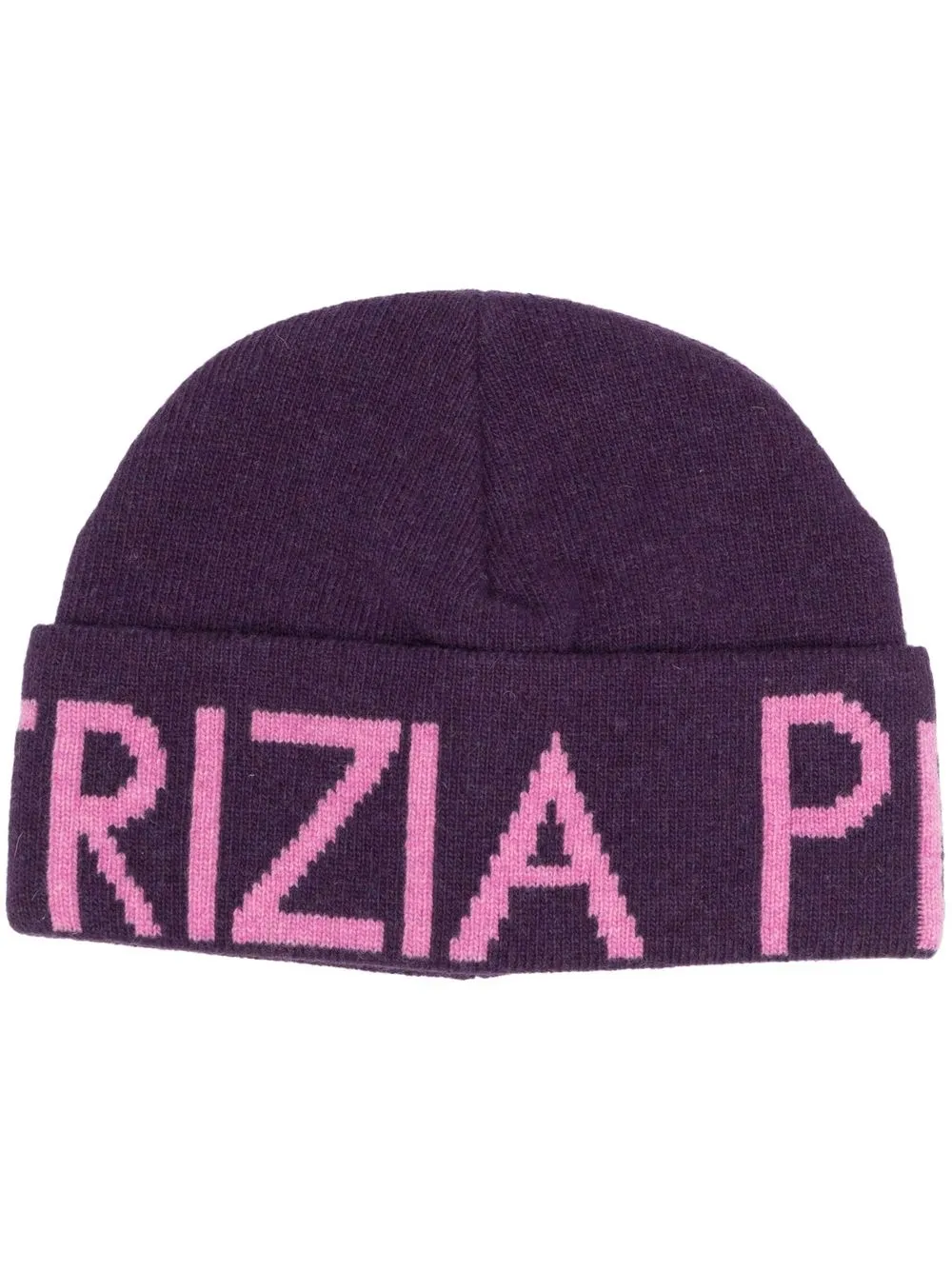 

Patrizia Pepe gorro tejido con logo estampado - Morado