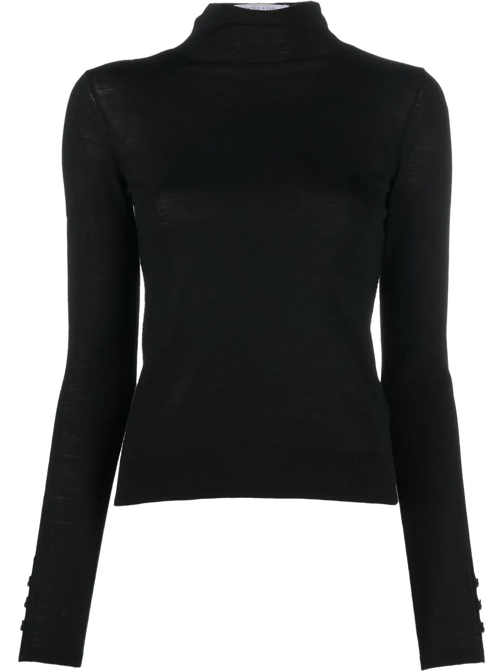 

Patrizia Pepe high neck knitted jumper - Black