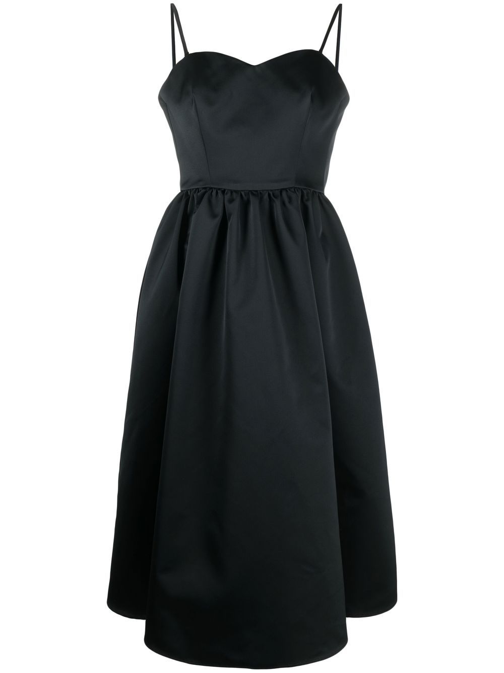 P.a.r.o.s.h Mid-length Flared Dress In Black