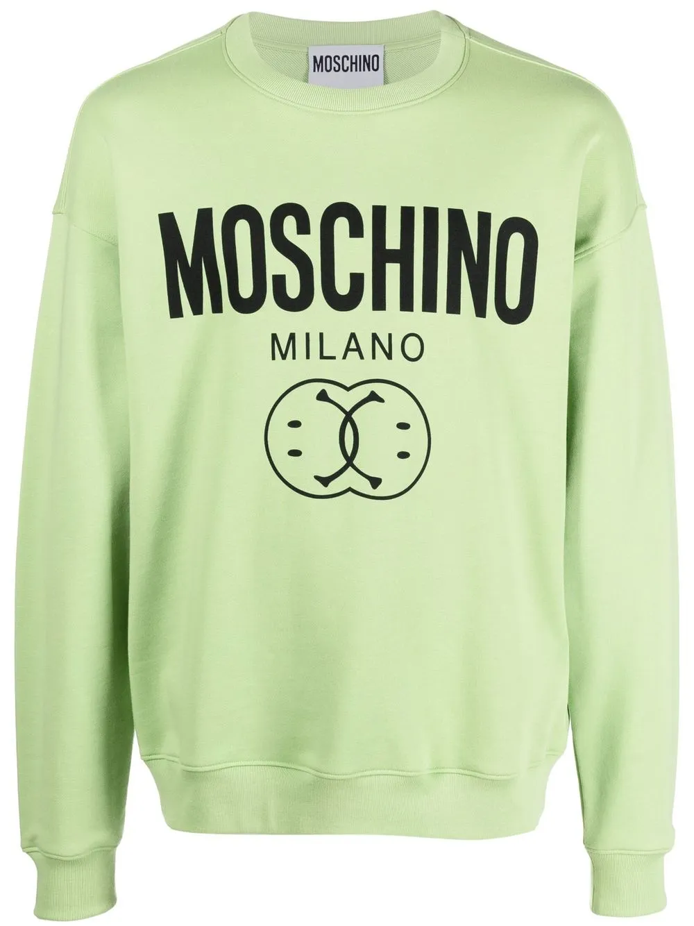 

Moschino sudadera con cuello redondo y logo - Verde