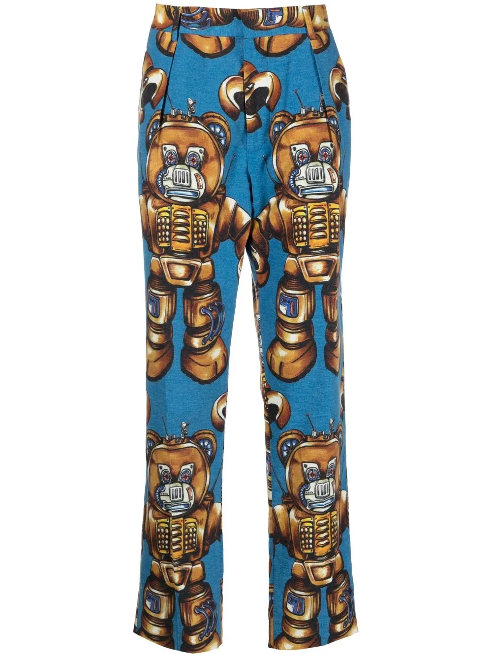 

Moschino pantalones con robot estampado - Azul