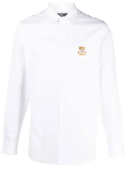 Moschino teddy-bear cotton shirt