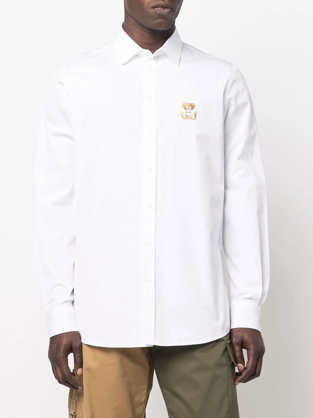Moschino T-shirt met teddybeer - Wit