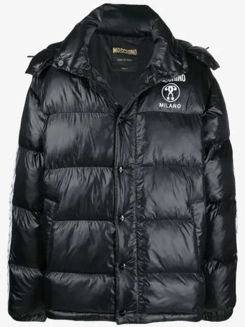 Moschino padded hooded coat
